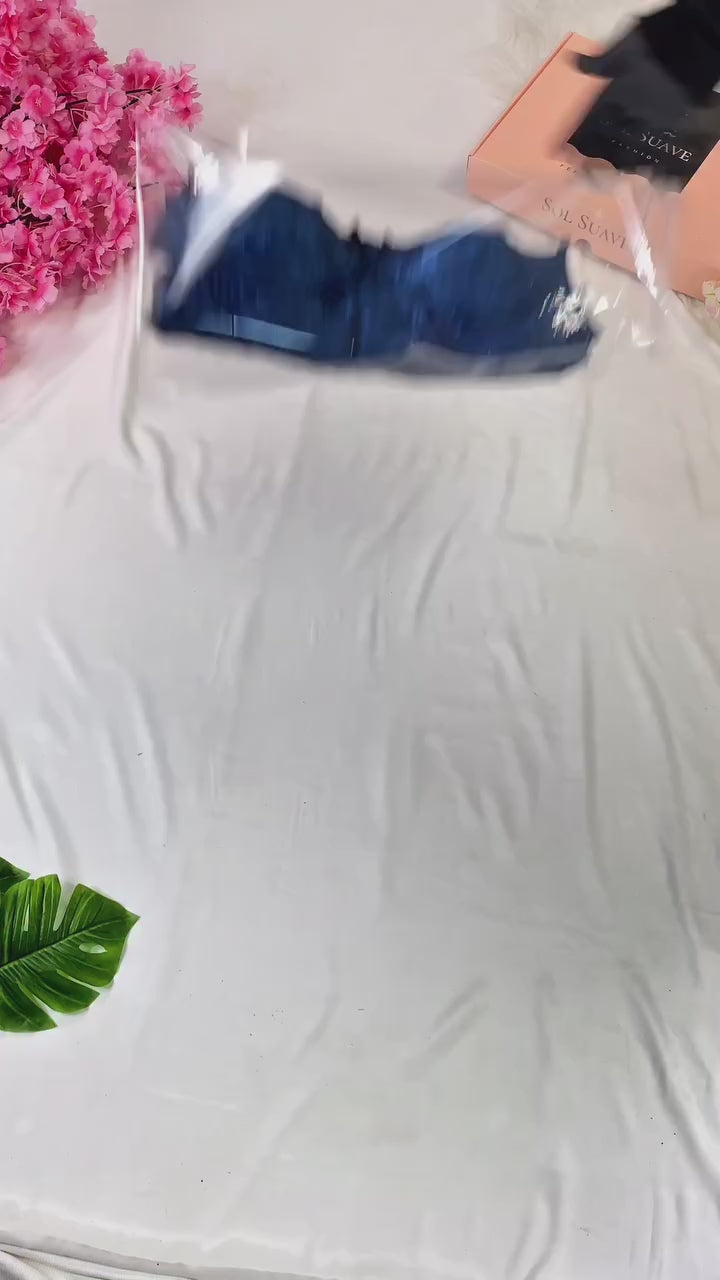 8 Pcs Luxury Imported Silk Nighty Bridal Set